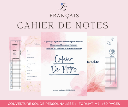 CAHIER DE NOTES